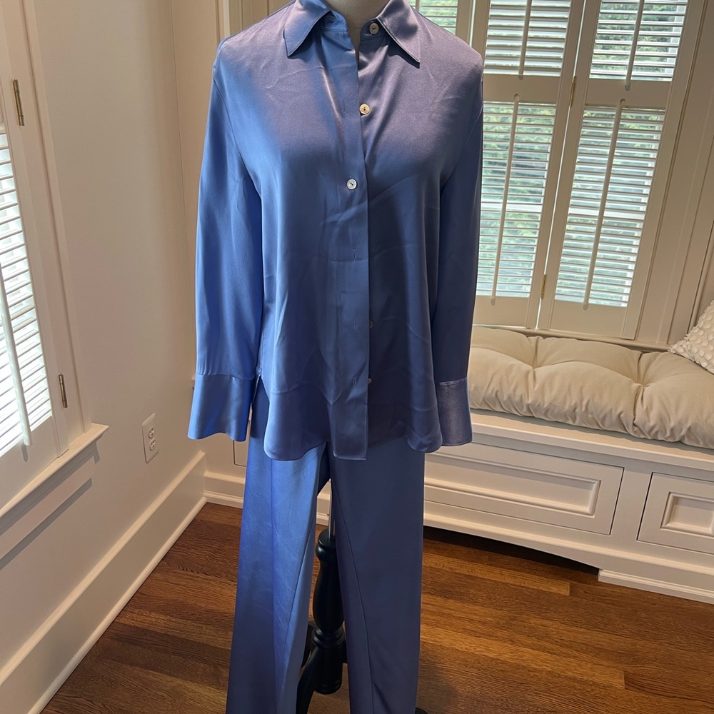 Vince Satin Indigo Set